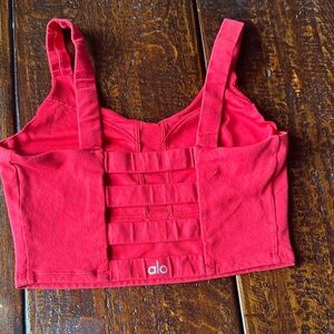 ALO Yoga Vibrant Red Tank Top small